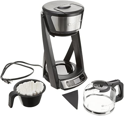 BUNN HB Heat N Brew Programmable Coffee Maker, 10 cup, Stainless Steel, 46500.0003