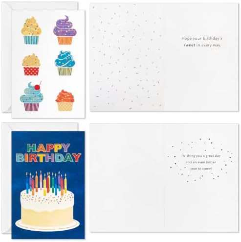 Hallmark Bulk Birthday Cards with Envelopes, 72-Pack (All the Cake…)