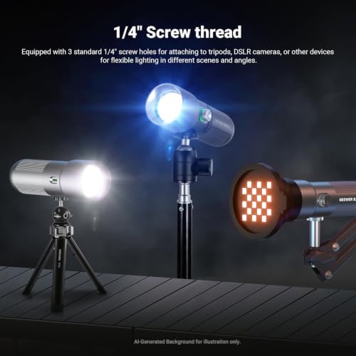 NEEWER Basics FL10 RGB Photography Flashlight w Desk Tripod Stand 4 Colors