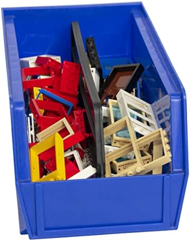 Akro-Mils 40230 Plastic Length Dividers for AkroBins Stackable Storage Bins Models 30230, 30235, 30255, Custom Storage Inserts for Tools, Crafts & Supplies, 6-Pack, Black