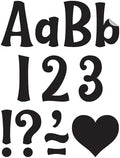 Teacher Created Resources Self-Adhesive Black 4" Wild Whimsy Letters Combo Pack (TCR9643)