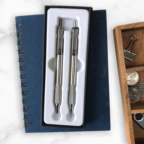 Zebra Pen STEEL Tactical M-701 & F-701 Set, HB 0.7mm, Black Ink 0.8mm, 2-Pk