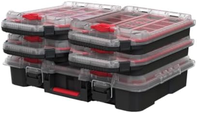 Keter Stack N' Roll 2 Pack Half Organizer Storage Box