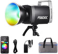 NEEWER Pro 600W RGB LED Video Light APP/2.4G/DMX Control, 2500-7500K 52500lx/1m COB Continuous Output Lighting, CRI95+/TLCI97+ Spotlight with Bag for Studio Photography Recording Streaming, FS600C