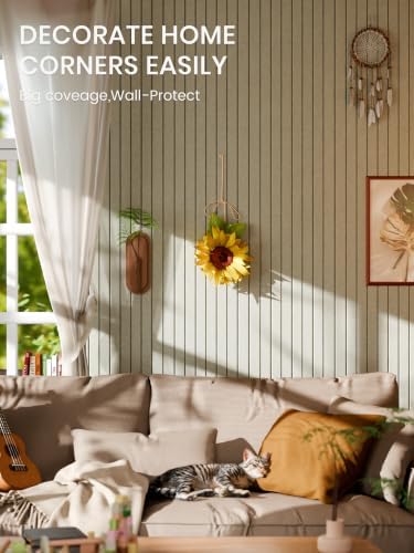 Bumusty 48"x 36" Large Felt Bulletin Board Tiles, Sage