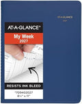 AT-A-GLANCE 2027 Appointment Book Planner, Weekly, 8.25" x 11", Blue (709402027)