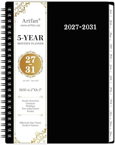2027-2031 Monthly Planner/Calendar - Jan. 2027 - Dec. 2031, 6.2" x 8.3"
