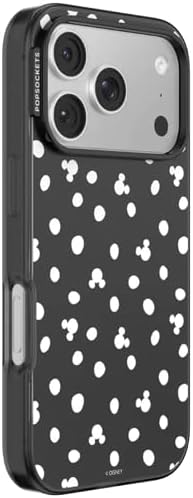 PopSockets iPhone 17 Pro Phone Case with MagSafe- Mickey Dots Black