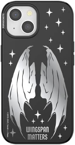 PopSockets iPhone 15 Phone Case with MagSafe- Wingspan | Magnetic, Wireless Charging, Camera & Drop Protection, Bookish, Acotar, Throne, Glass, Sarah