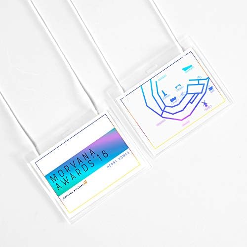 Avery Name Badges with Lanyards, Print or Write, 3" x 4", Badge Holders & Lanyards, 50 Inserts (74520) (Pack of 2)