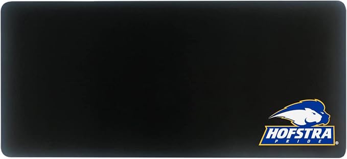 Hofstra University Classic Cloth Desk Mat, Durable Office Supplies, Non-Slip Base, Responsive Desk Pad with Smooth Cloth Surface, Black