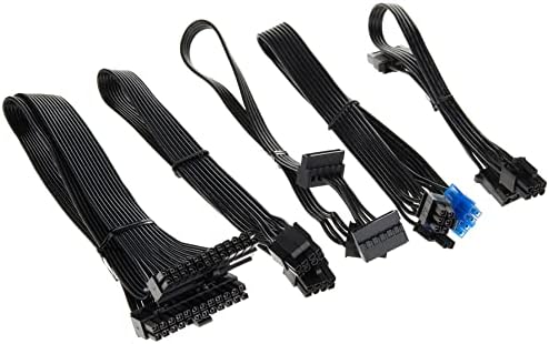 SilverStone Technology Flat Flexible Short Cable Set Designed for SilverStone Modular Power Supplies PP05-E