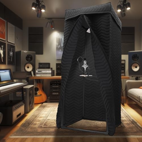 Portable Vocal Booth for Recording, Sound Booth for Home Studio