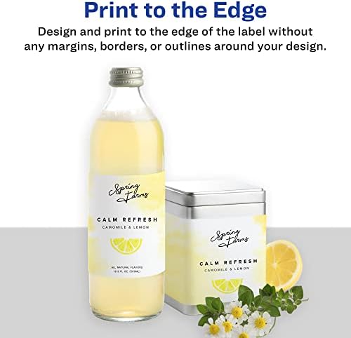 Avery® Printable Durable White Rectangle Labels, Sure Feed® Technology, 2" x 5", Print-to-the-Edge, Waterproof Labels, Laser & Pigment-Based Inkjet Compatible, 400 Total