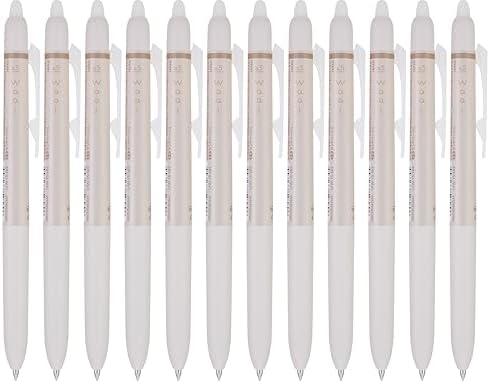 PILOT FriXion Waai Retractable & Refillable Erasable Gel Pens, Extra Fine Point 0.5 mm, Bronze Ink, 12 Count