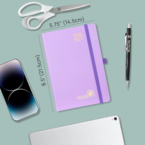 POPRUN 2026-2027 Daily Planner One Page Per Day, 5.75" x 8.5" Day Planner