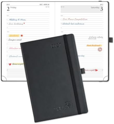 POPRUN 2027 Daily Planner One Page Per Day, 5.75" x 8.5",Page a Day Planner