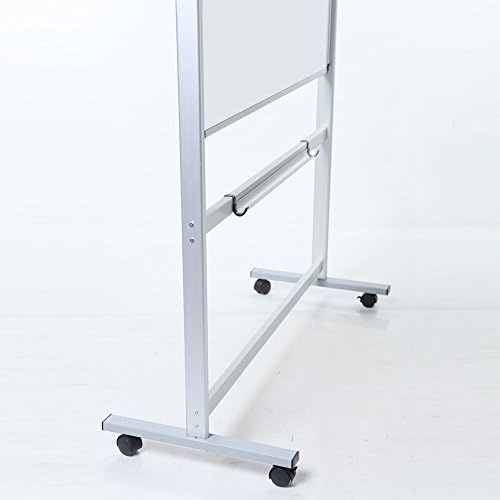 VIZ-PRO Double-Sided Magnetic Mobile Whiteboard, 60" x 48"