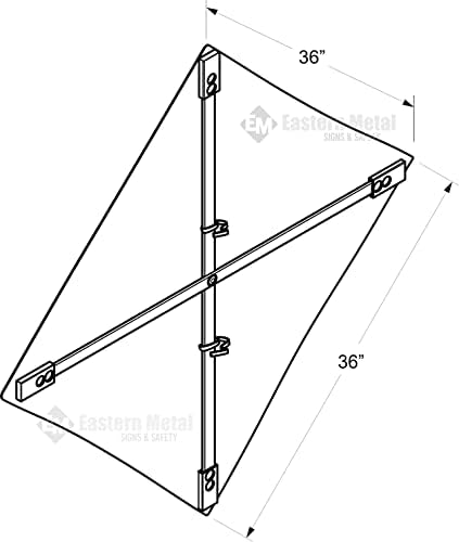 Traffic Roll-Up Sign Kit with Stand – Collapsible Safety Sign & Heavy-Duty Portable Stand, High Visibility, Easy Setup (Worker Symbol, Non-reflective)