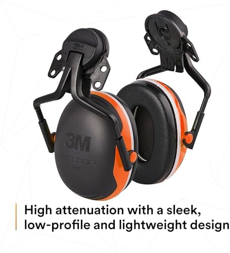 3M PELTOR Hearing Protection Earmuffs, X4 Series Noise Protection, Construction, Manufacturing, Assembly, Sanding