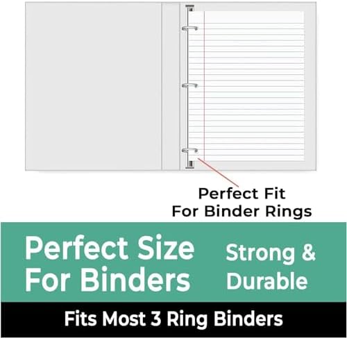 Rosmonde 6750 Sheets Loose Leaf Paper Bulk, 45 Pack, Wide Ruled Paper
