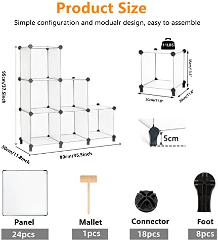 AWTATOS Closet Organizer, 6 Cube Storage Organizer, Closet Storage Shelves