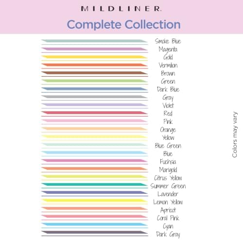 Zebra Pen MILDLINER No Bleed Highlighter, Assorted Colors, Dual Tip, 25-Pk