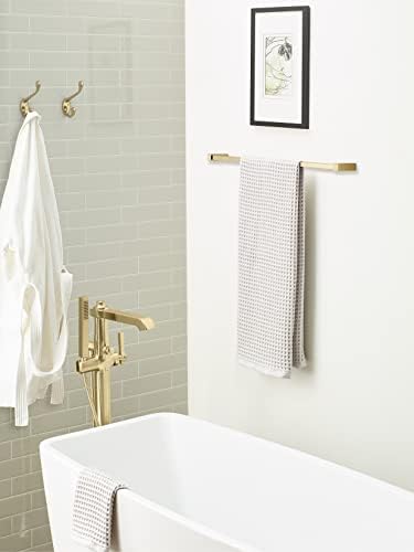 Amerock H55451BBZ | Noble Double Prong Decorative Wall Hook | Golden Champagne Hook for Coats, Hats, Backpacks, Bags | Hooks for Bathroom, Bedroom, Closet, Entryway, Laundry Room, Office (Pack of 6)