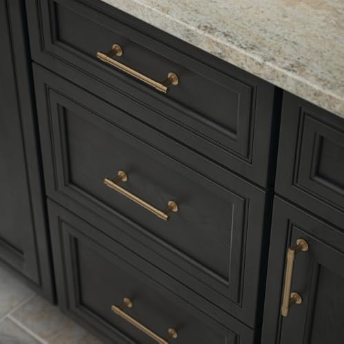 Franklin Brass Bar (20-Pack) Cabinet Handles 5-1/16" Hole Center Pulls | Champagne Bronze Hardware Kitchen Door, Drawers, Dressers, Furniture P29618K-CZ-B2