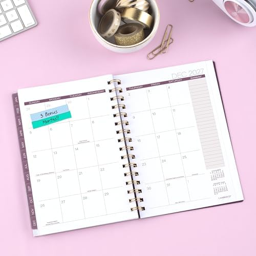 Mead Cambridge 2027 Planner, Weekly & Monthly, 5.5" x 8.5", Blush Blossom (1855-200-27)