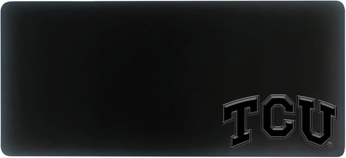 Texas Christian University Alumni Desk Mat, Durable Office Supplies, Non-Slip Base, Responsive Desk Pad with Smooth Surface, Black