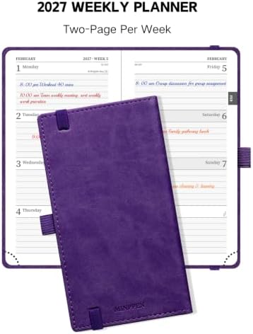 2027 Pocket Business Planner, 6.5" x 3.5", Weekly Schedule Planner