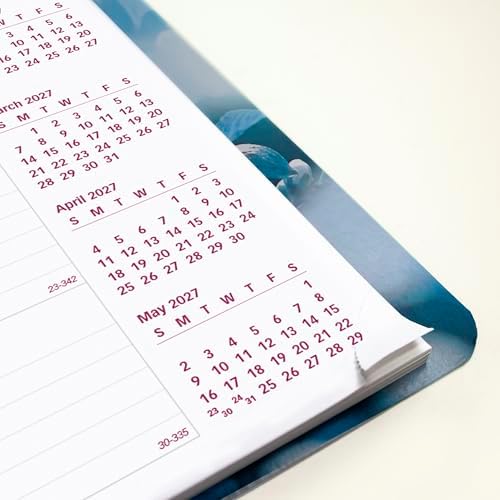 Brownline® 2027 Essential Monthly Planner, 14 Months, December 2026 to January 2028, Twin-Wire Binding, 11" x 8.5", Nature - Cherry Blossoms (CB1262G.03)