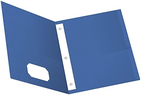 Oxford Twin Pocket Folders with Fasteners, Letter Size, Royal Blue, 25 per Box (57712)