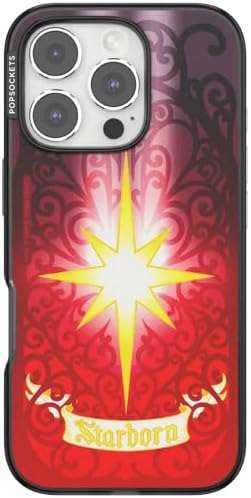 PopSockets iPhone 16 Pro Phone Case with MagSafe- Mirror Starborn | Magnetic, Wireless Charging, Camera & Drop Protection, Acotar, Throne, Glass, Sarah, Bookish