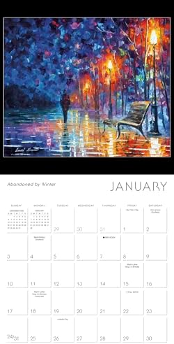Impressions of Light 2027 Wall Calendar, 16-Month Fine Art Calendar by Leonid Afremov, 12" x 12"