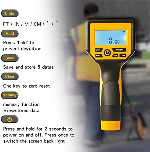 Zozen Measuring Wheel Digital Display,Telescopic Handle, High Precision