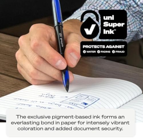 uniball™ Air Porous Point Pens, Medium Point (0.7mm), Black, 12 Pack