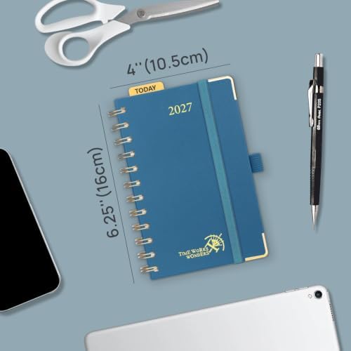 POPRUN Pocket Calendar 2027,4" x 6.25" Small Weekly Planner