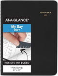 AT-A-GLANCE 2027 Appointment Book Planner, Daily Group Planner, 8" x 11", Four Person, Quarter-Hour, Black (708220527)