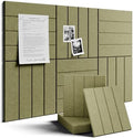 Fluxynara Felt Bulletin Board & Cork Board Alternative, Olive Green