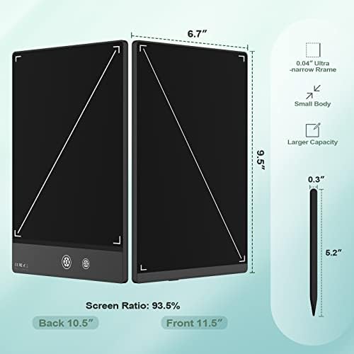 LCD Writing Tablet for Adults- 10.5″ LCD Writing Tablet,Double-Sided Full Screen,Digital Notepad for School,Office,Home,Erasable,Reusable