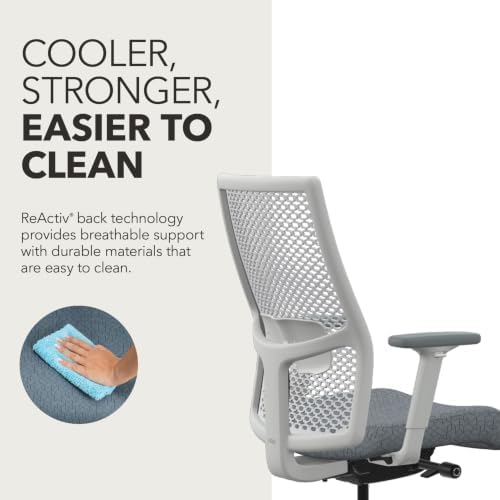 HON Ignition 2.0 ReActiv Ergonomic Office Chair, Lumbar Support, White