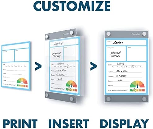 Quartet Glass Whiteboard, Magnetic Dry Erase Board, 3' x 2', with Customizable Templates, White Dry Erase Surface, Infinity (GI3624)