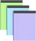 Colored Legal Pads 8.5 x 11, 3 Pack Notepads 8.5 x 11 Wide Ruled Note Pads