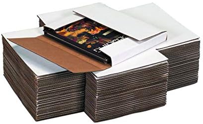 Top Pack Supply Easy-Fold Mailers, 24" x 18" x 2", White (Pack of 50)
