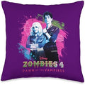 Disney Zombies 4: Dawn of The Vampires Movie Zed & Addison Throw Pillow