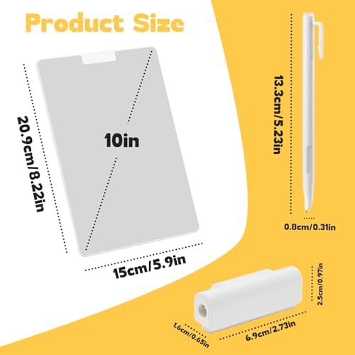 Portable Note Pad with Magnetic Pen &Eraser for Office & School Desk