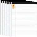 6pcs Legal Pads 8.5 x 11, Perforated White Notepad 8.5x11, 50Sheets/Pad