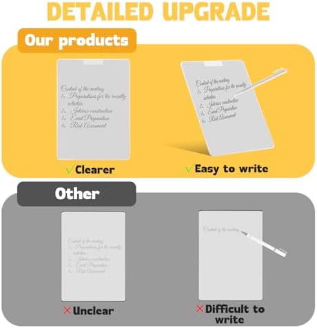 Portable Note Pad with Magnetic Pen &Eraser for Office & School Desk